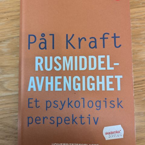 Rusmiddelavhengighet - et psykologisk perspektiv