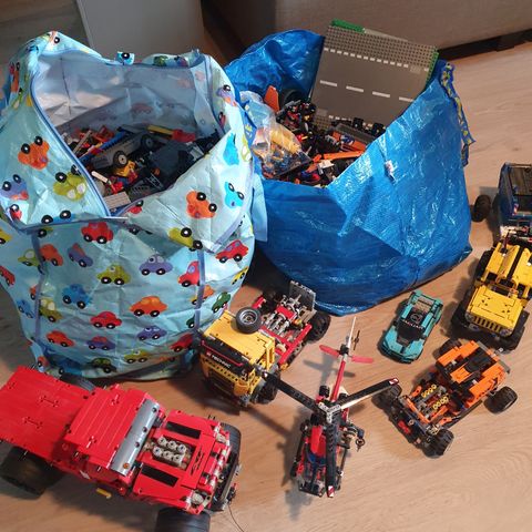 Masse lego, med bruksanvisninger