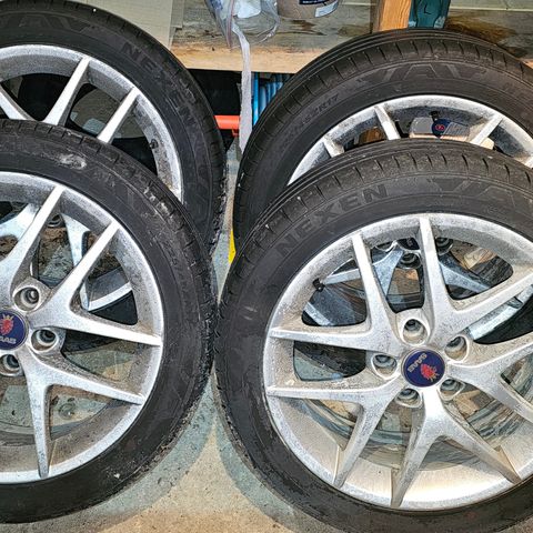 Saab 9-3 originalfelger m/dekk 5x110 selges