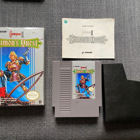 Castlevania II - Simons Quest - SCN CIB - Nintendo NES - Reservert