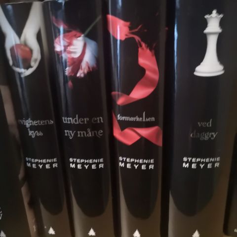 4 bøker av Stephanie Meyer.