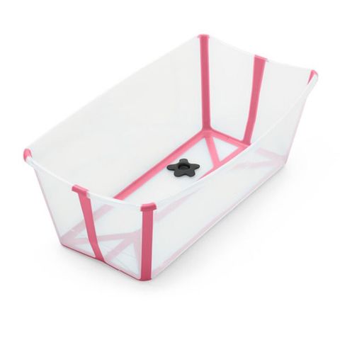 Stokke Flexibath rosa/gjennomsiktig