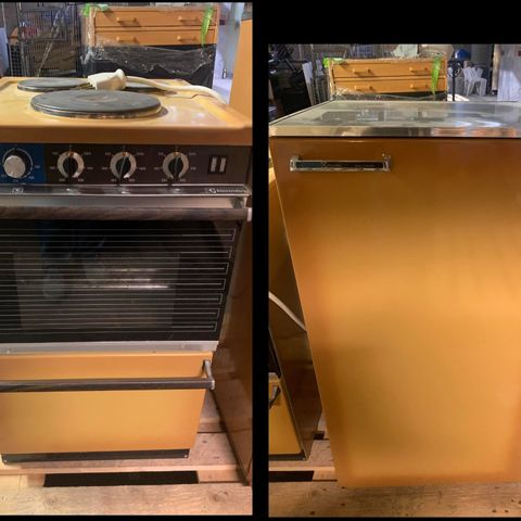 Vintage Electrolux kjøleskap og komfyr selges