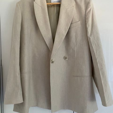 Calvin Klein Linen Tailored Blazer