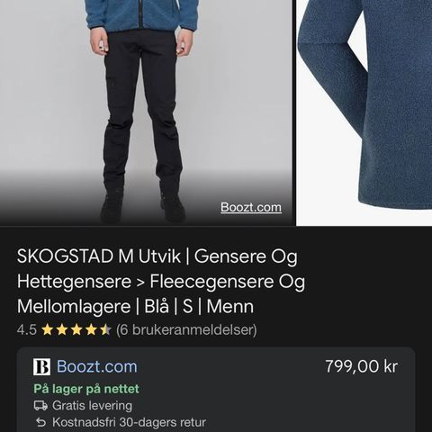 Skogstad genser med glidelås