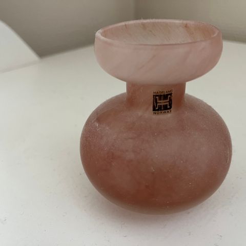 Hadeland Glassverk - Rosa vase