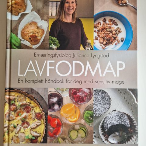 Boken "Lavfodmap" av Julianne Lyngstad selges.