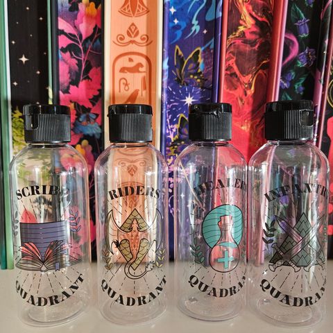 Fairyloot Fourth Wing Travel Bottles