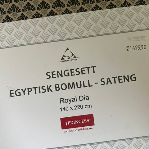 Egyptisk  bomull -Sateng Royal Dia 2 stk - str: 140•220