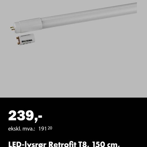 LED lysstoffrør