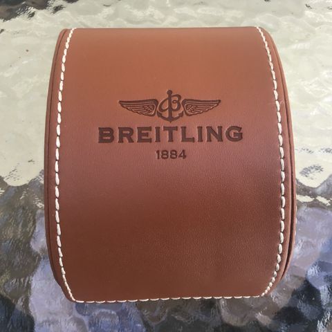 Breitling Klokke Boks eller Reise-etui Ekte Skinn