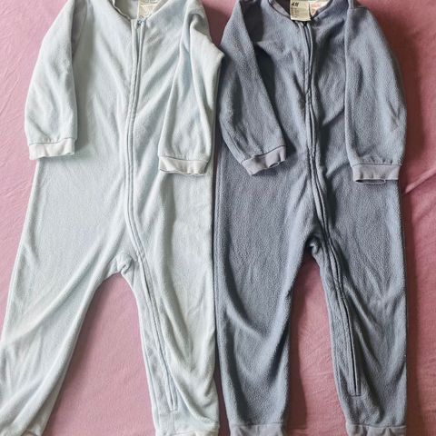 Pyjamas ( fleece og bomull) str 92, 6 stk