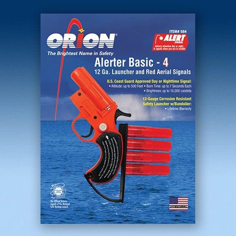 Orion Alerter Basic-4 12-Gauge Launcher and Red Flare/Aerial Signal