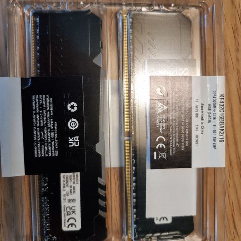 Kingston fury beast DDR4 2*8GB ram