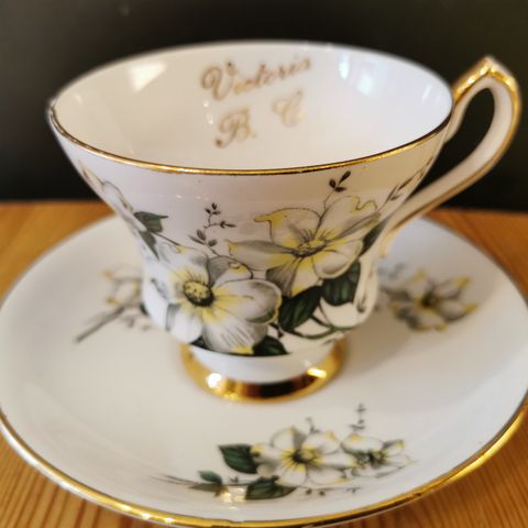 Vintage Bone china Windsor signert kaffekopp