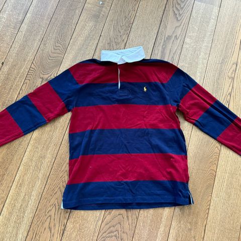 Knapt brukt Polo Ralph Lauren rugby- shirt str L (14- 16 år)