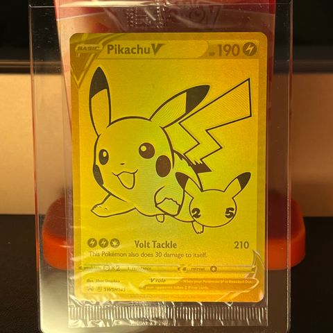 Pikachu V Gold (UÅPNET) SWSH145 - Pokémon Black Star Promo