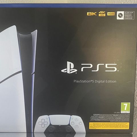 Playstation 5 Slim Digital Edition med 1 kontroll