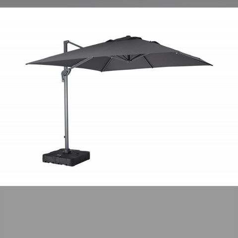 Sidehengt parasoll fra Sparmax selges 300x300 cm