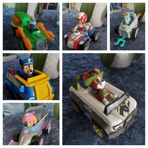 Paw patrol biler med figurer