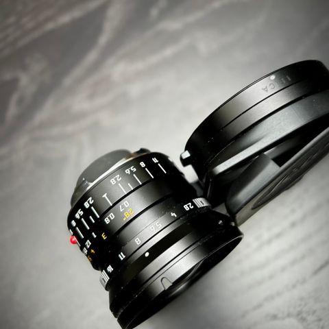 Leica M Elmarit 21 mm / 21mm asph 6 bit meget pent brukt vurderes solgt