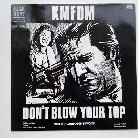 KMFDM 3x 12" Virus", "Don't Blow Your Top", "Naive" samlet 590kr