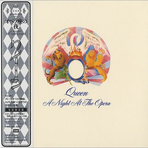 Queen - "A Night at the Opera" japansk mini-LP/cardboard sleeve ltd. MINT