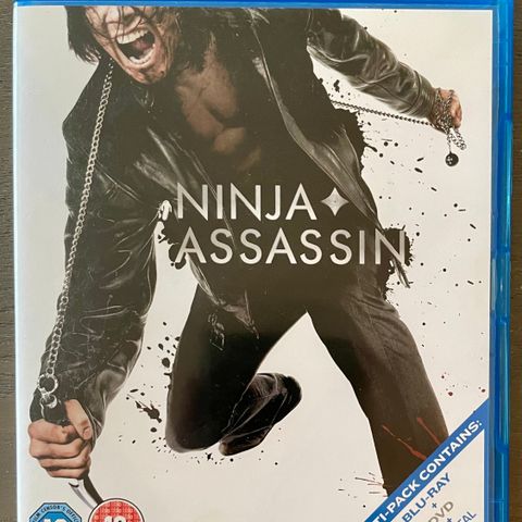 Ninja Assassin blu-ray selges, fri frakt!