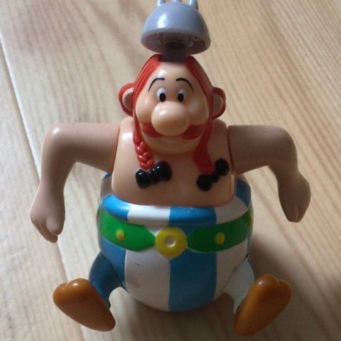 Asterix figur - Obelix dra og slipp figur fra McDonald’s 1994