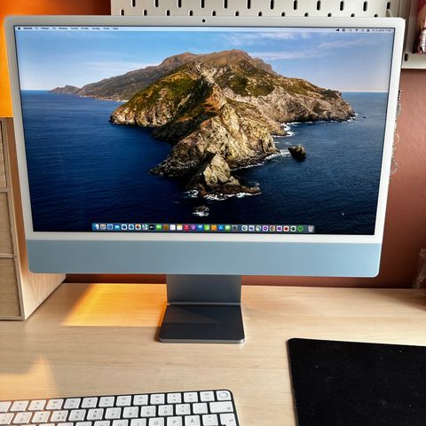 iMac 24-tommer M1 256GB 4-ports - Blå MGPL3H/A