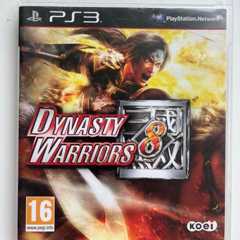 Ps3 spill DYNASTY WARRIORS 8