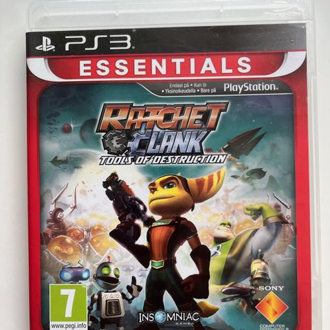 Ps3 spill RATCHET &  CLANK TOOLS OF DESTRUCTION barn