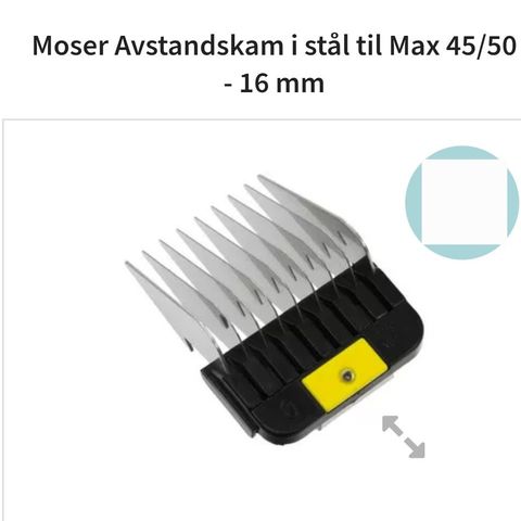 Moser avstandskam 16 og 22mm