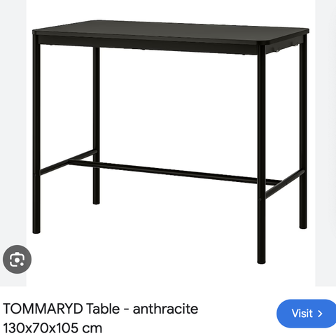 Høyt Ikea bord - Tommaryd