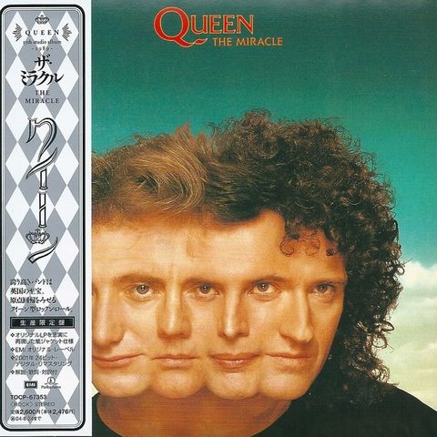 Queen - "The Miracle" - japansk CD med obi - strøken/mint med mini-LP-cover
