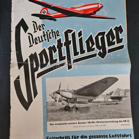 Hefte fra nazi tiden "Der Deutsche sportflieger"