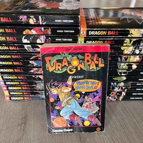 24 stk. Dragonball Manga norsk/svensk/dansk