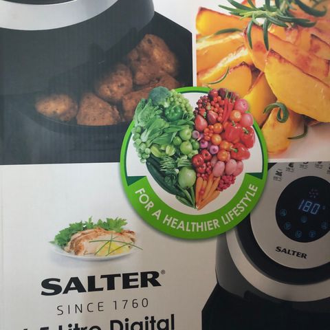 Salter air fryer 4.5L - kun brukt et par ganger!