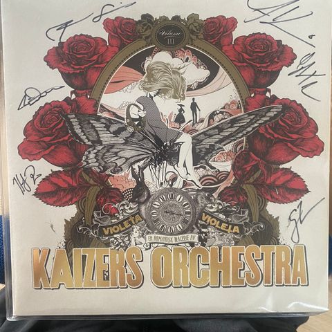 Signert Kaizers Orchestra «Violeta Violeta vol 3» 2xLP