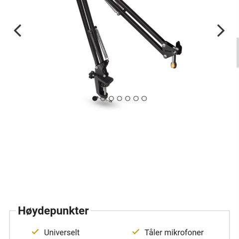 Ubrukt - Svive Hydra studio arm m/2 pc armer