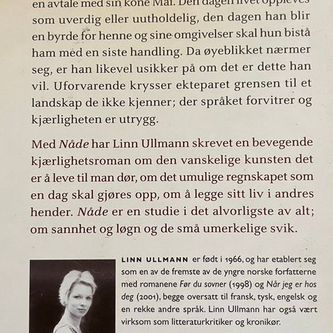 Bok: Nåde  /Liv Ullmann