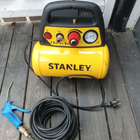 Stanley 6lt kompressor lite brukt med slange