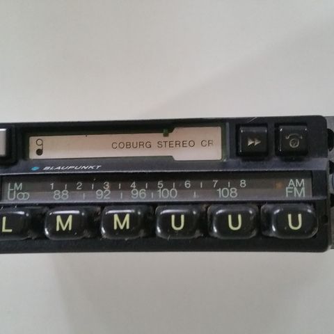 Blaupunkt Coburg CR Radio Kassettspiller Retro Classic Vintage Veteran