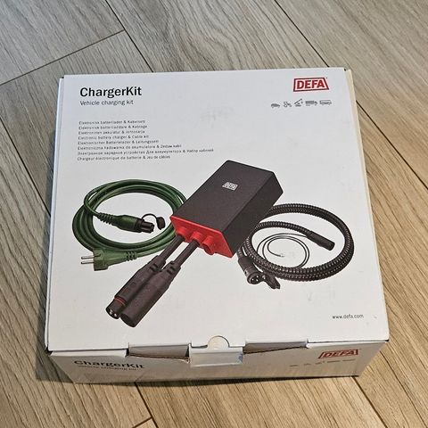 NY Defa Charger Kit / Miniplug kit - batterilader og montering av motorvarmer