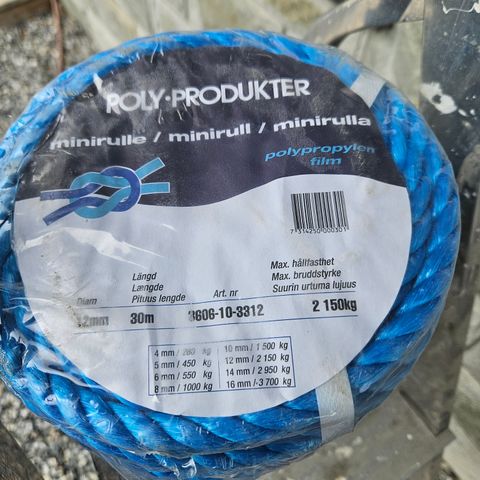 12mm polyester tau selges  30 meter