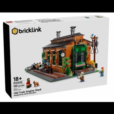 Lego Bricklink 910033 Old Train Engine Shed