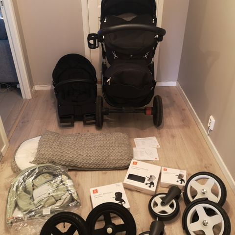 Stokke trailz med mye tilbehør