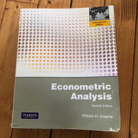 Econometric Analysis, William H. Greene, 2012