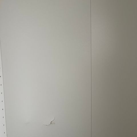 Garderobeskapstamme, hvit, 76x58x236 cm