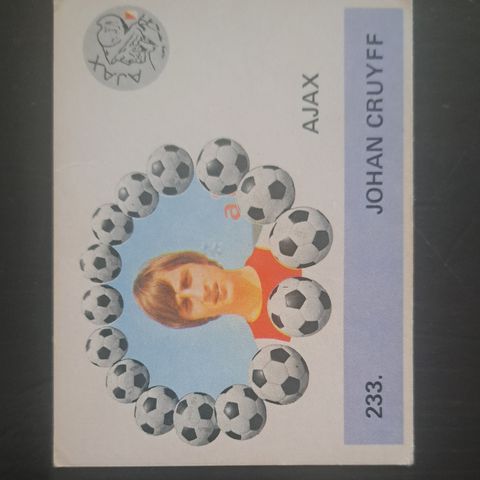 Johann Cruyff  .Ca 270 stk Monty Gum Eredivisie 1970-71Fotballkort